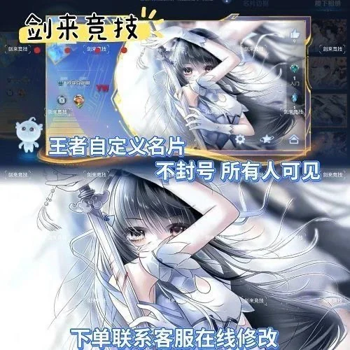 王者改名片（可以自带图，不能改真人照片，下单后机器人自动改）